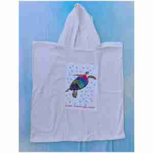 מגבת פונצ'ו 100% כותנה עם שם 38-42 שח