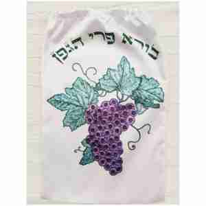 כיסוי לבקבוק יין ירוק סגול