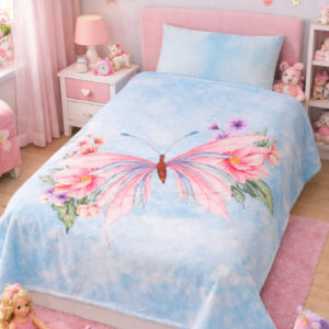 דגם פרפר בשמי תכלת