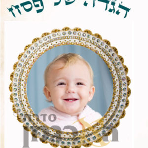 הגדה עם תמונה דגם קריסטלים