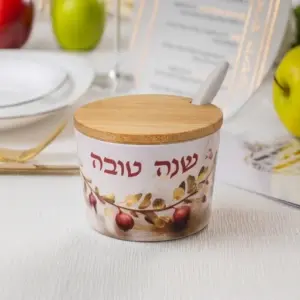 כלי לדבש דגם רימונים