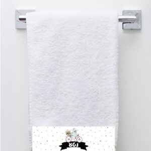 דגם ארנב על אופניים שחור