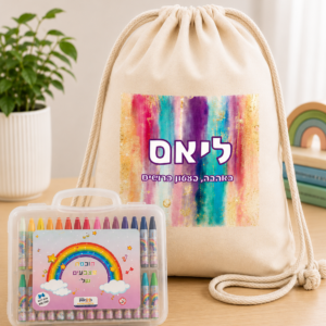 תיק שרוכים ומזוודת צבעי פנדה