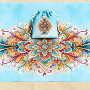 מארז מגבת חוף משפחתית ותיק תואם דגם 1