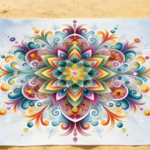 מגבת חוף משפחתית דגם 6